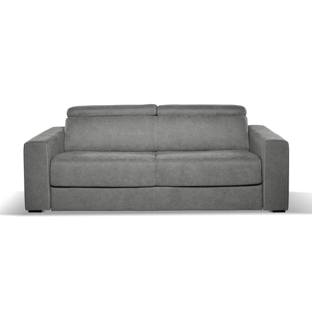 Divano letto 3 posti Crien tessuto Luna24 grigio elephant