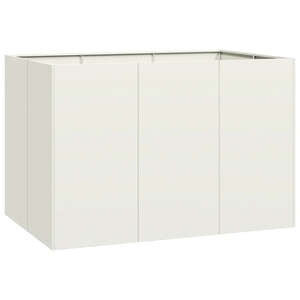 Fioriera Bianca 120x80x80 cm in Acciaio 860788
