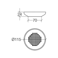 Lineabeta - Portasapone Saon in silicone antracite