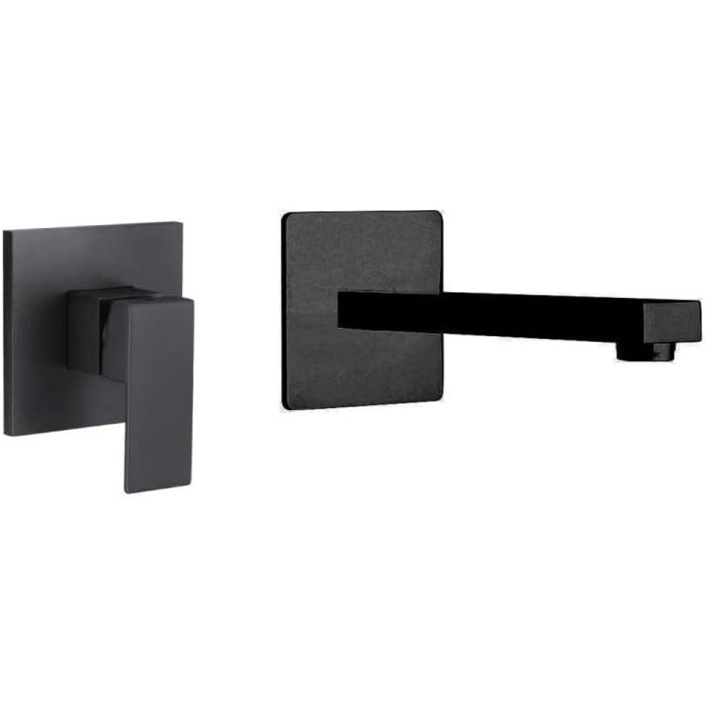 Dax-rq miscelatore lavabo a muro nero opaco paini 84yo208tcrq