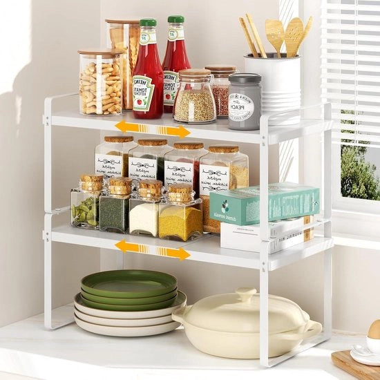 Organizzatore di stante per cucina - ripiegabile e stivabile per erbe in cucina - 2 pezzi