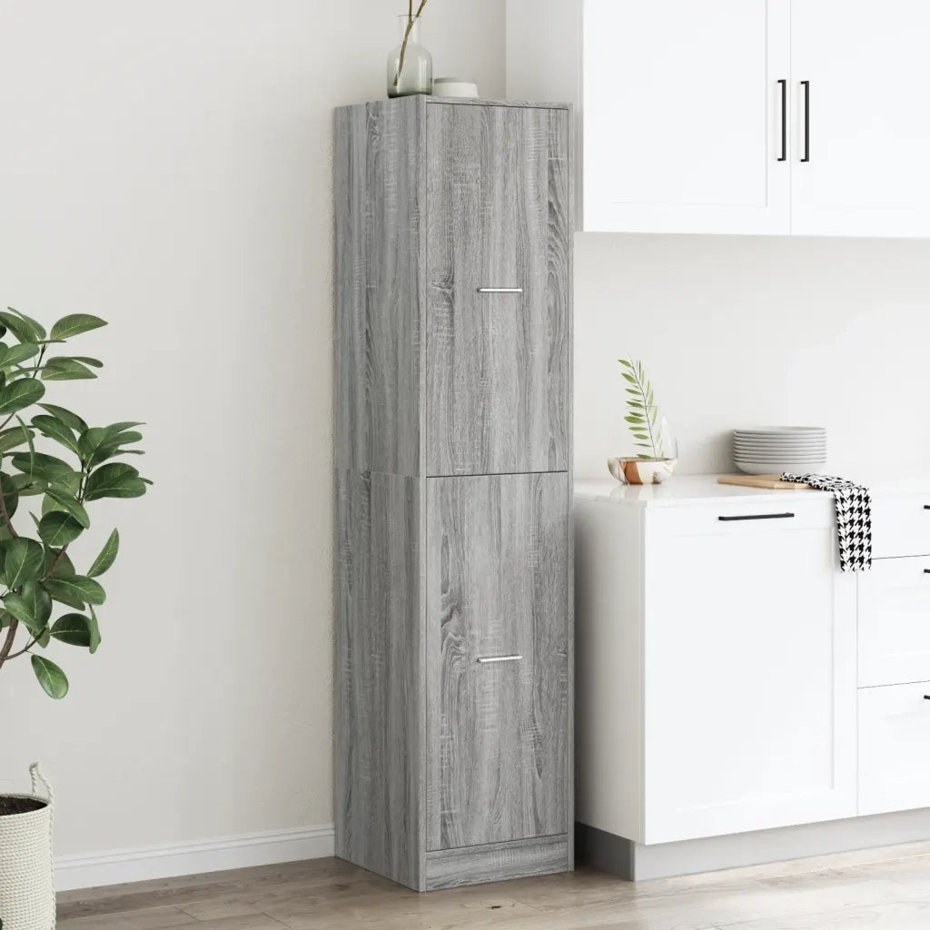 Armadietto da Farmacia Grigio Sonoma 40x41x174,5 cm Truciolato 3309650