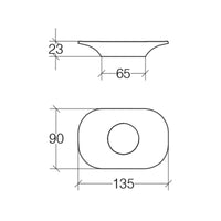 Lineabeta - Portasapone Saon in silicone / abs antracite
