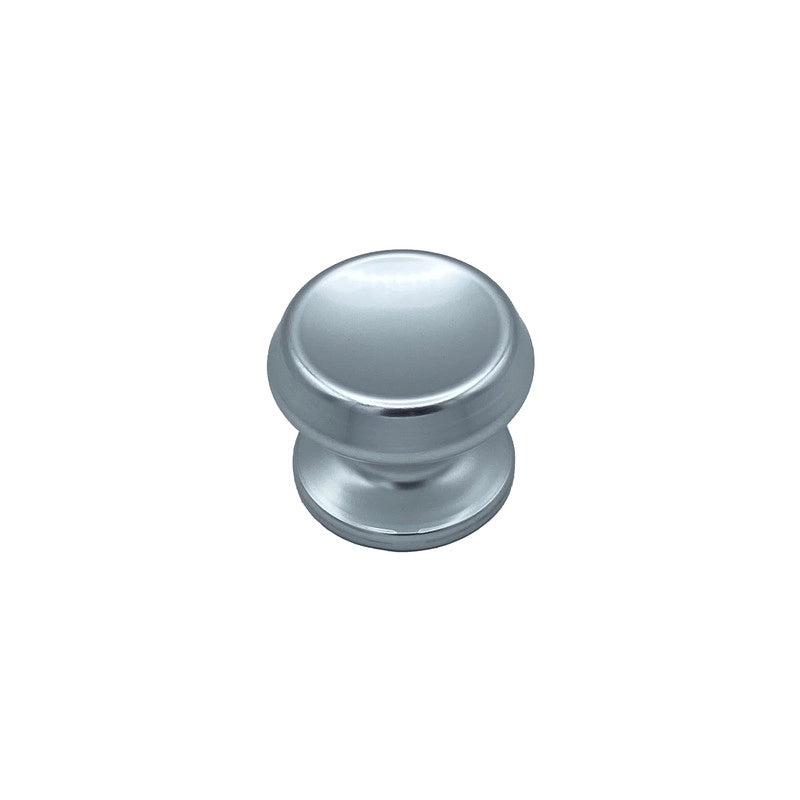 Pomolo fisso per porta SAGUATTI 166/70AB in alluminio argento lucido