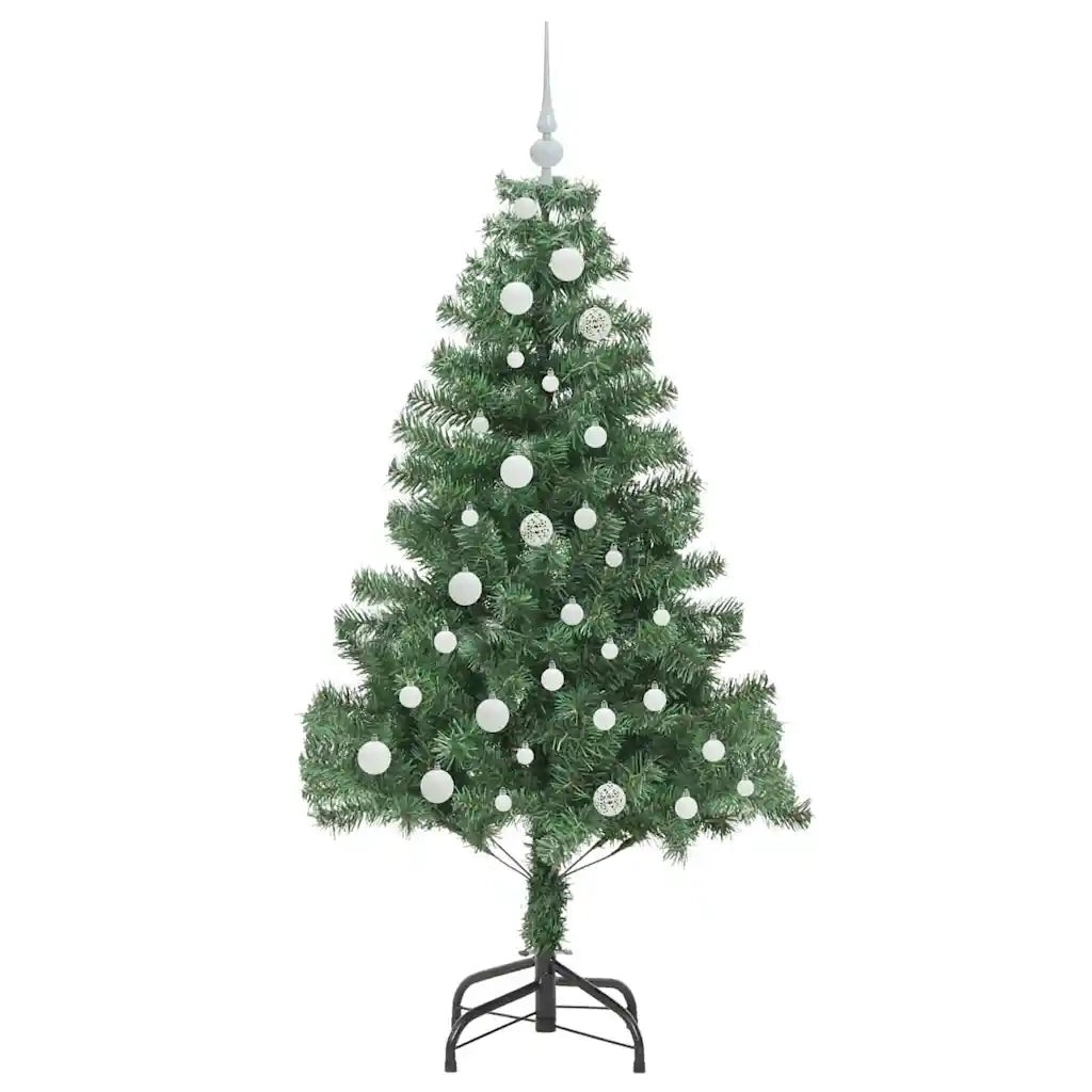 Albero di Natale | Decorazioni natalizie con 150 LED con supporto Verde 150 cm PVC