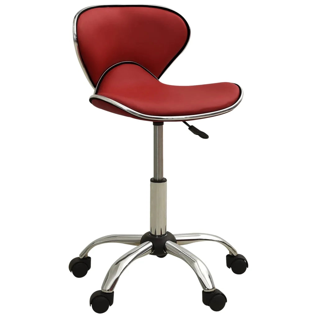 Sedia da ufficio/sedia da studio/poltrona/sedia per computer in similpelle rossa 02_0024059