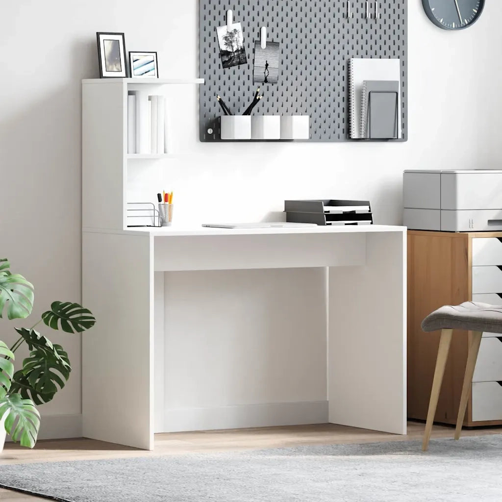 Scrivania Bianco 102 x 50 x 124 cm Legno multistrato 869354