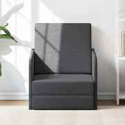 Poltrona Letto Convertibile Grigio Scuro in Tessuto 243649