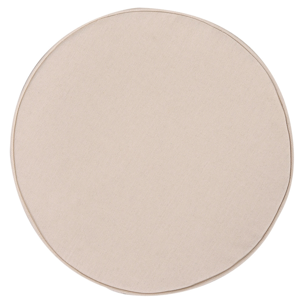 Poltrona da giardino in rattan naturale con cuscino di seduta Beige Stile Boho per interni esterni