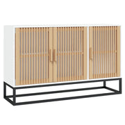 Credenza | Madia | Buffet da pranzo | Armadio da pranzo Bianca 105x30x65 cm in Legno Multistrato