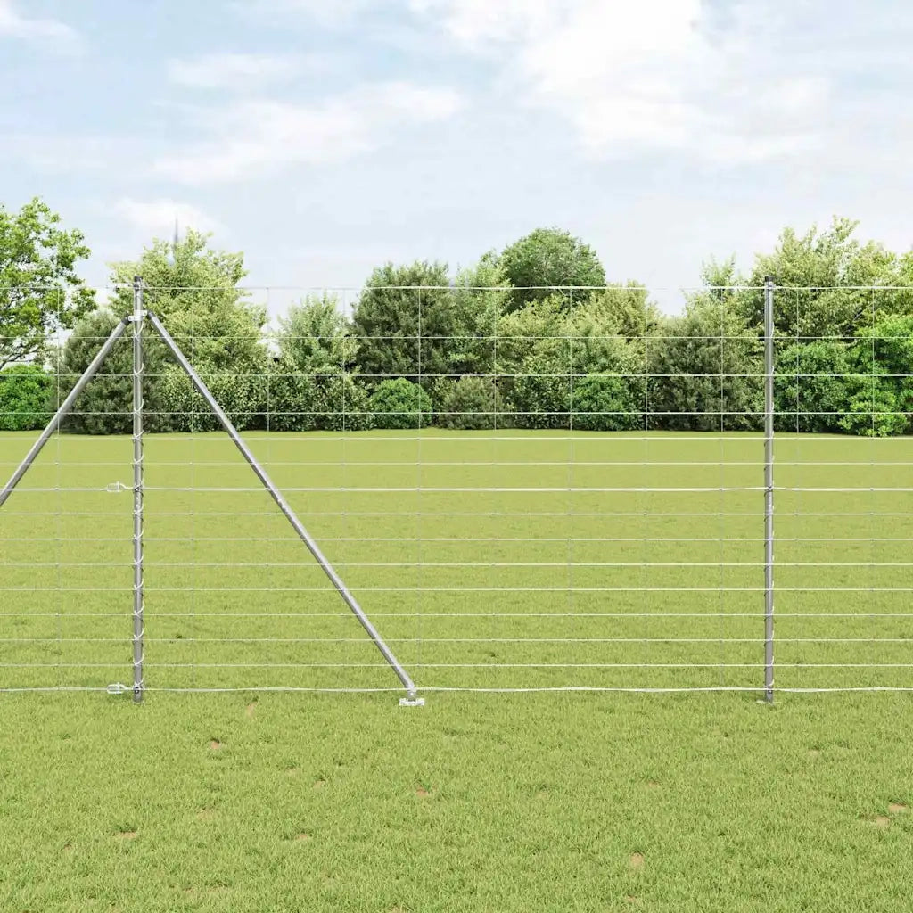 Palo della recinzione Zincato 25 x 1,6 m Acciaio