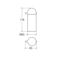 Lineabeta - Dispenser sapone Saon in abs / silicone arancio 200 ml
