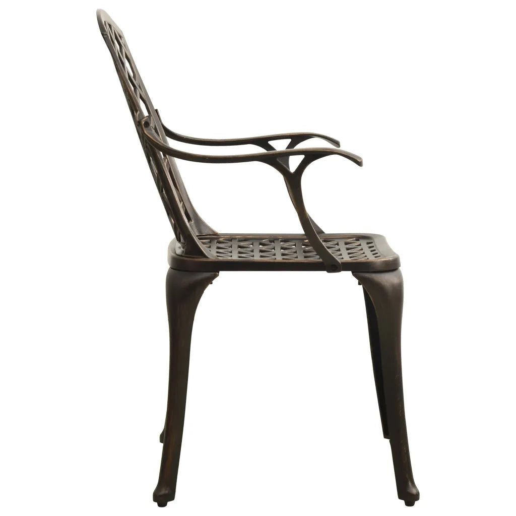 Set da Bistrot 5 pz in Alluminio Pressofuso Bronzo cod mxl 43273