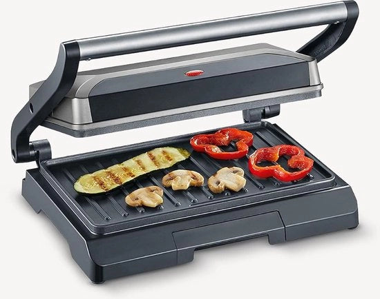 Griglia per Tavolo - Grill a Panini - Apparecchio per Panini - Raccordo Verticale per Magazzino - Grill a Panini di Alta Qualità