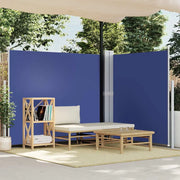 Tenda da Sole Laterale Retrattile-Tenda parasole per balcone per giardino Blu 180x600 cm 353120