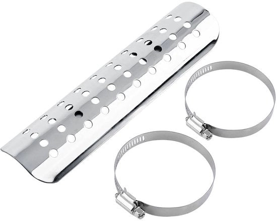 Scheda di protezione per il sistema di scarico - Isolamento termico - Protezione - Resistente a elevate temperature - Installazione facile - Universale - Costruzione in acciaio - Protezione del sistema di scarico