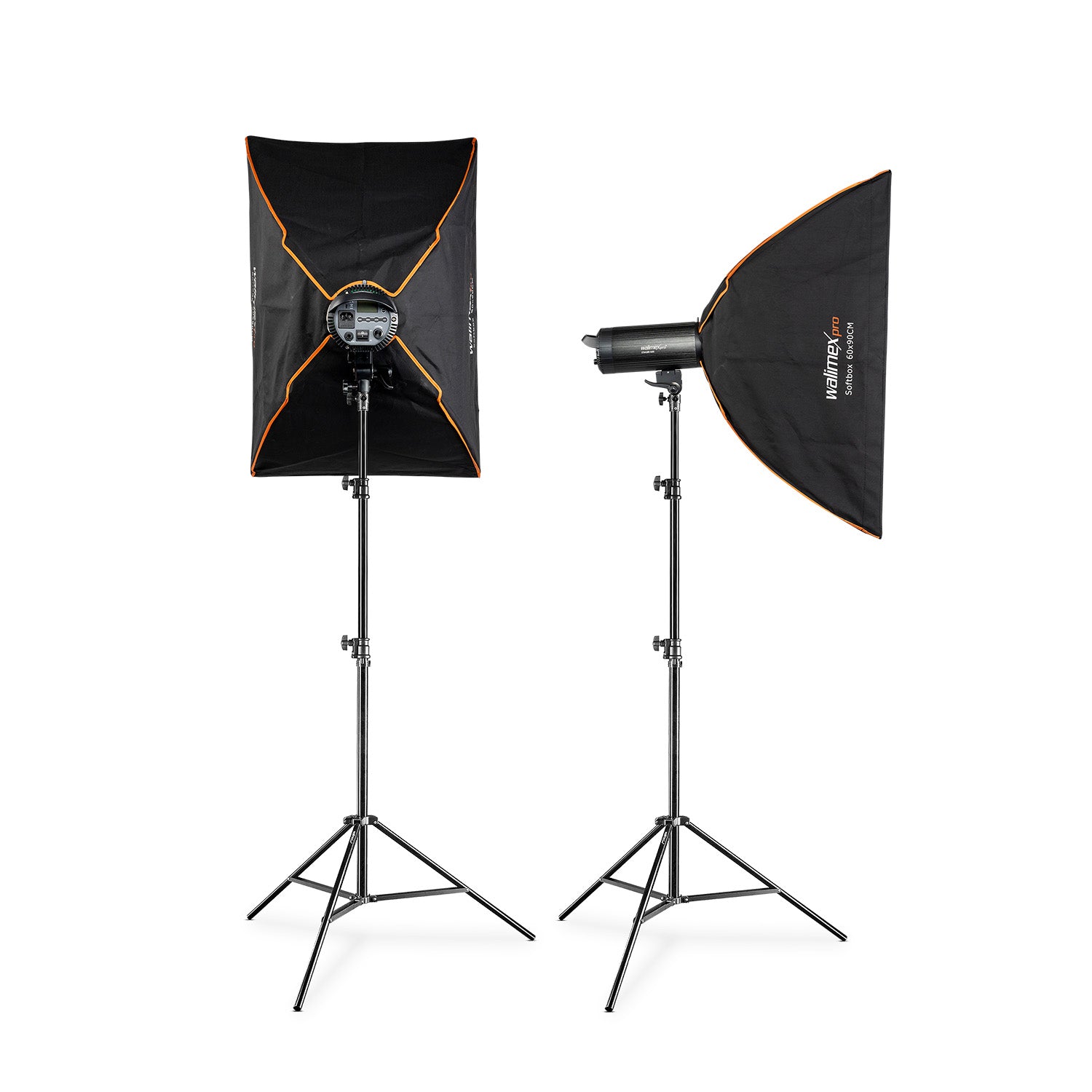 Stager 400 HSS set di 2 flash fotografici da studio, luce LED da 400 W per foto e video, con 2 softbox 2 stativi luci e accessori