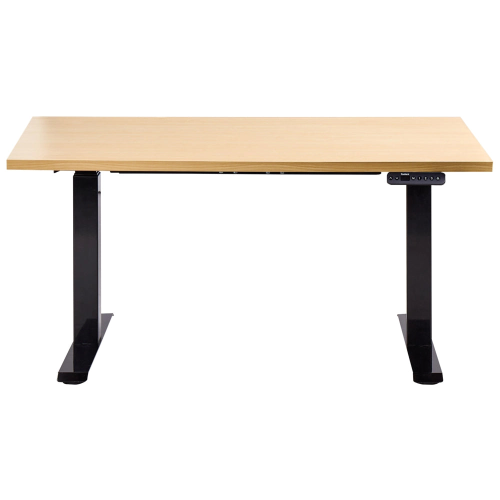 Scrivania regolabile in altezza elettricamente nero 120 x 60 cm Struttura in acciaio verniciato a polvere
