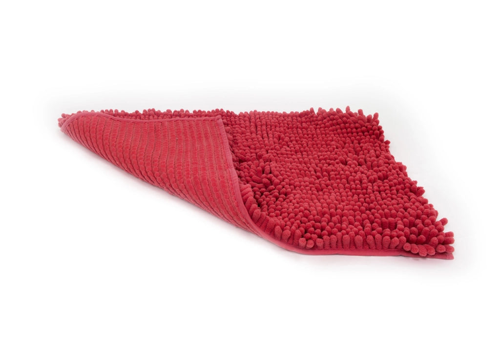 Tappeto Bagno Retro Gommato Antiscivolo Lavorazione Shaggy Modello Passatello - 50x80 - Coral