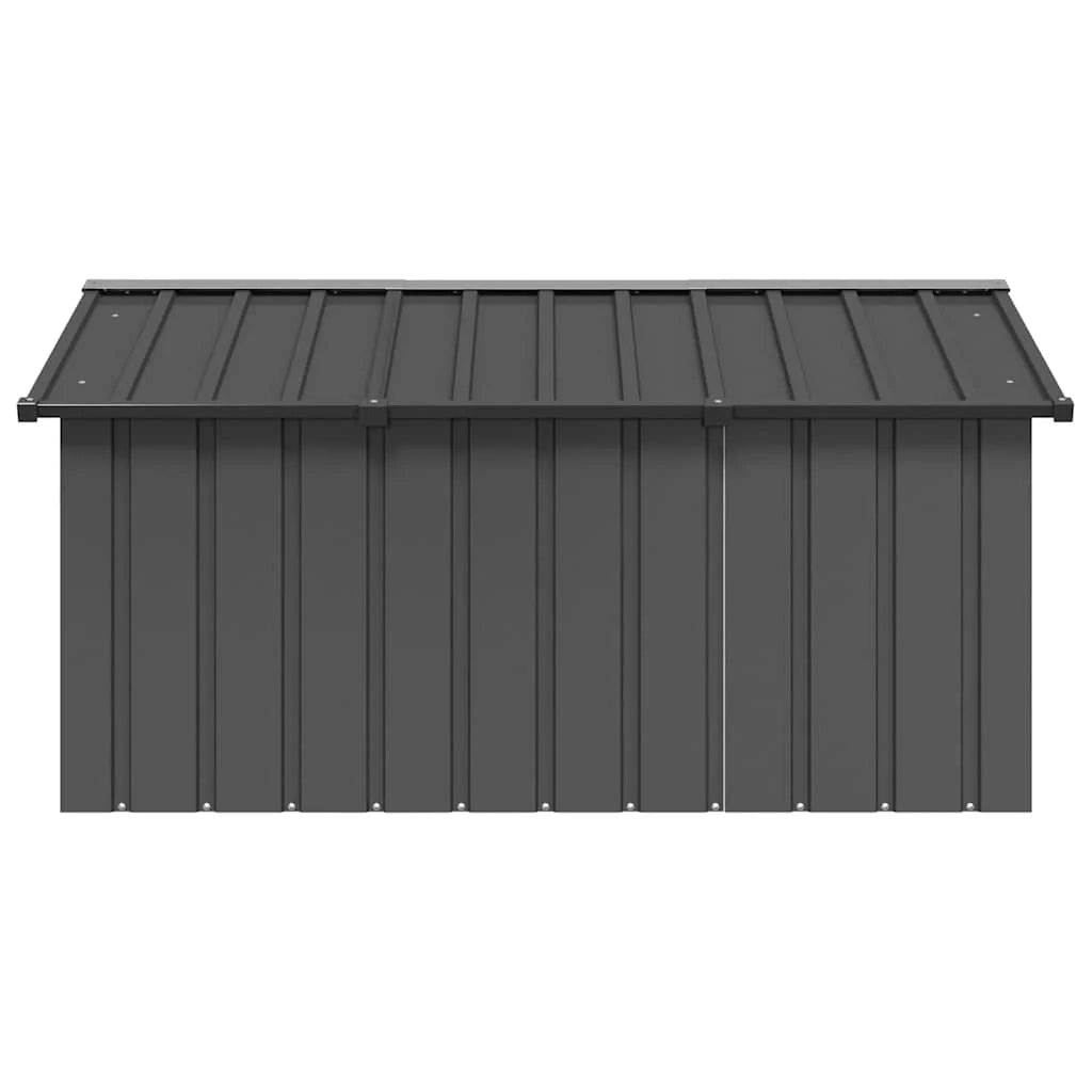 Cuccia per cani 116,5 x 153 x 81,5 cm acciaio zincato antracite 02_0043438