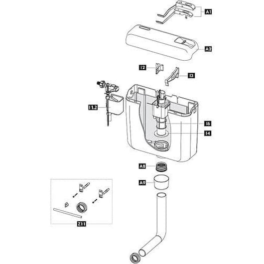 Rosone bianco fluidmaster 243277 fluidmaster 243277
