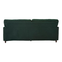 Divano 2 posti - Xylo - Chenille, LED, USB-C, porta bicchieri, verde smeraldo