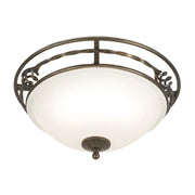 Plafoniera rotonda 36,5cm 2xE27 nero/oro Pembroke Elstead