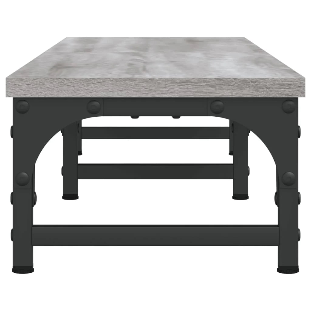 Supporto per monitor Sonoma mobile da scrivania 105 x 23 x 15,5 cm legno ingegnerizzato grigio 02_0044984