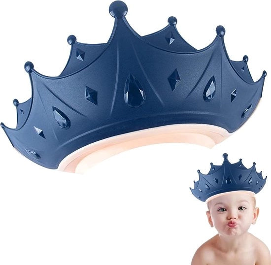 Douchemuts per bambini da 0 a 9 anni, Calotta per bambini da 0 a 9 anni, Calotta per bambini regolabile, Protegge gli occhi e le orecchie dei bambini, Modello - Blu