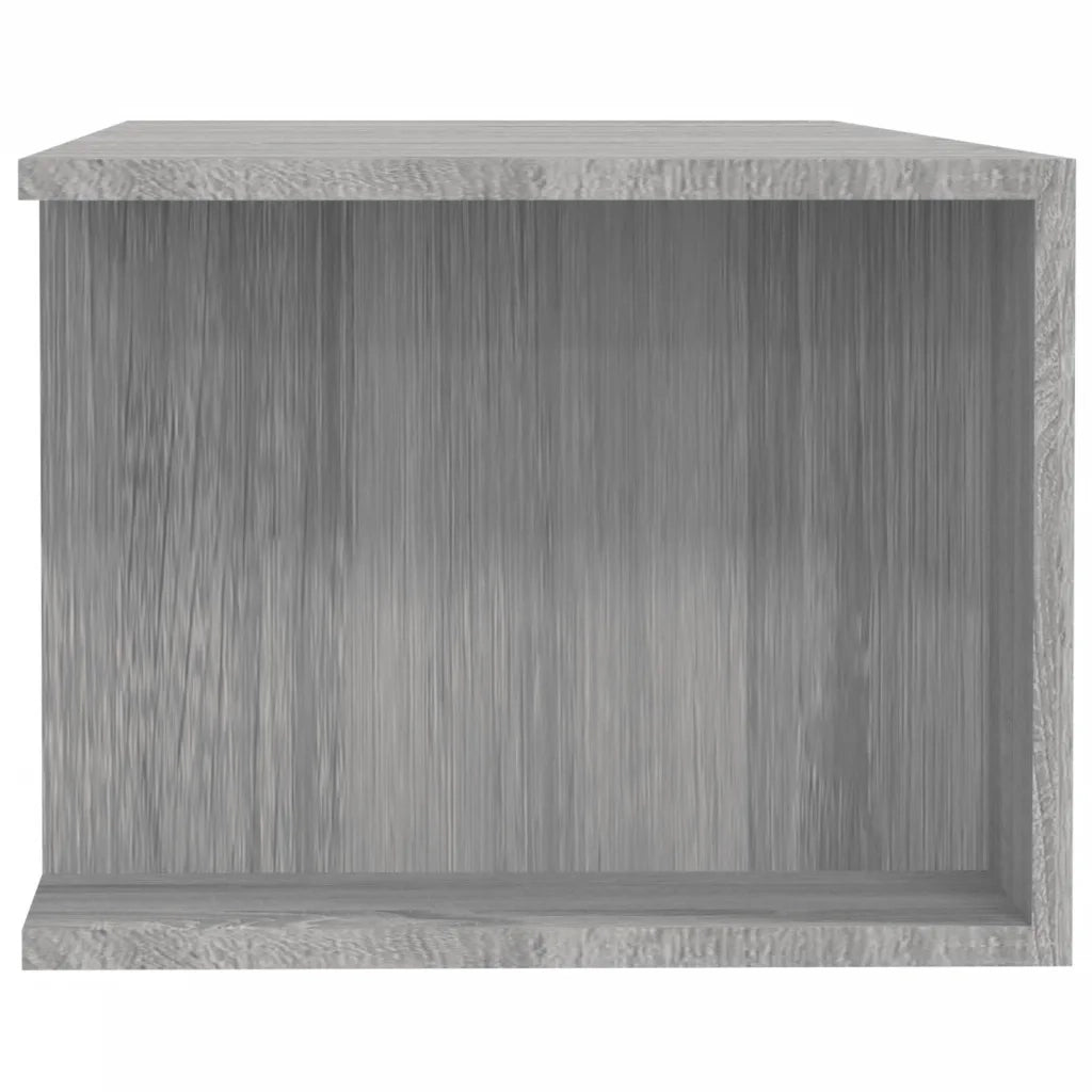 Mobile Porta TV con Luci LED Grigio Sonoma 135x39x30 cm 815694