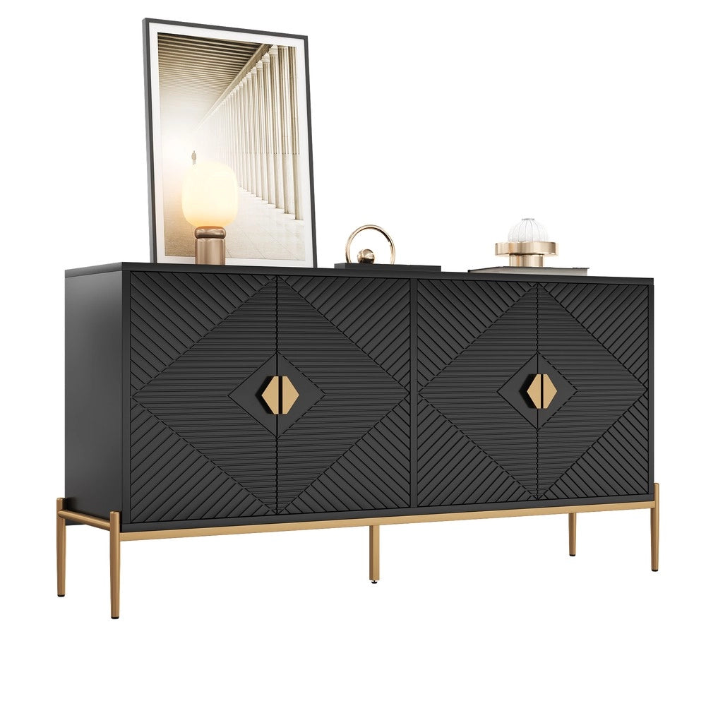 Cassettiera ¨C MINIMAL ¨C Legno, Bianco, 162x80x40 cm