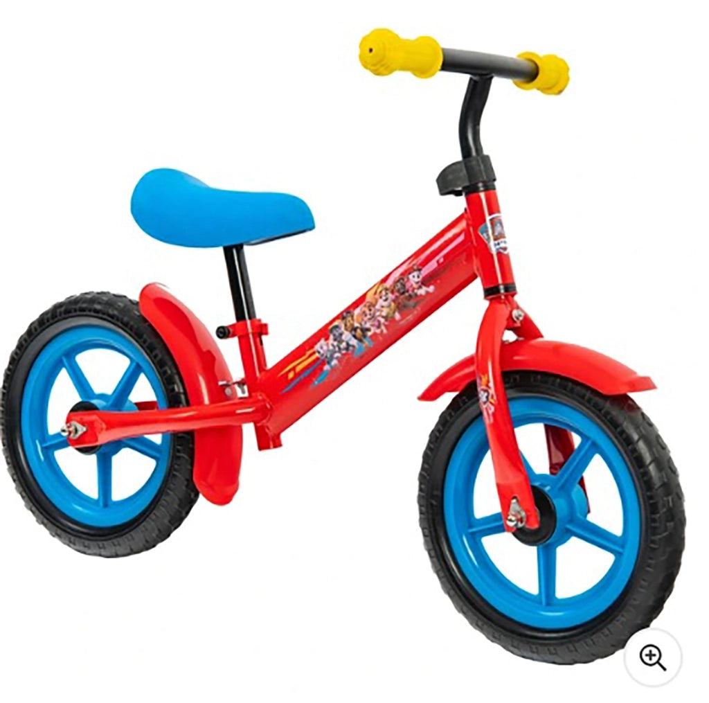 Bicicletta Senza Pedali Balance Bike per Bambini 10 Pollici Età 2-3 Anni Paw Patrol Rosso
