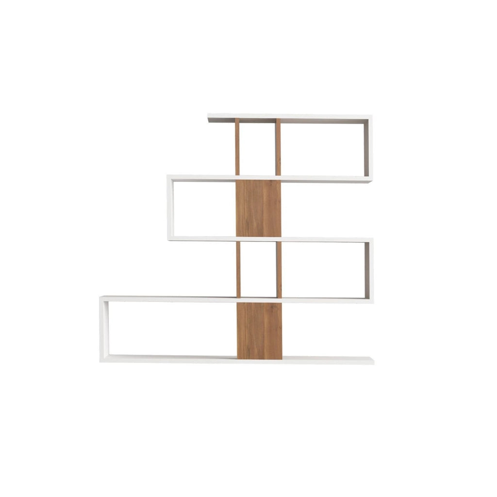 Libreria in legno "Karlin" - 120 x 20 x 109 cm - Bianco
