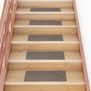 Tappetini per scale autoadesivi 15 pz 60x25 cm beige rettangolari 326921