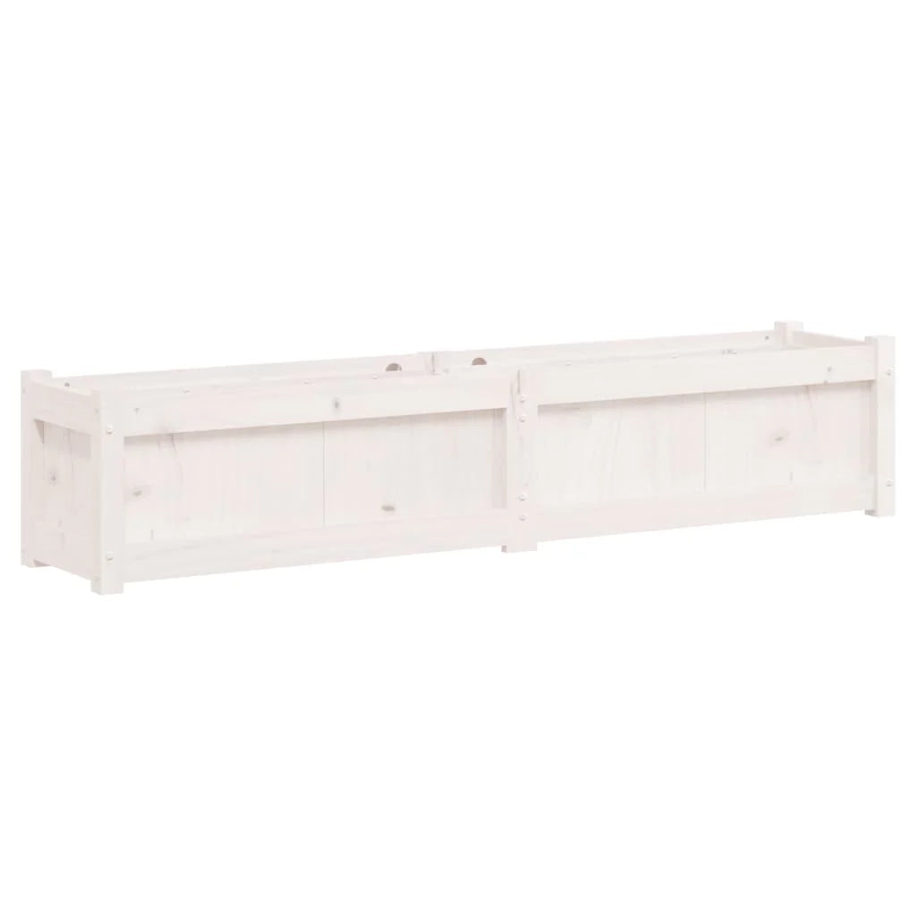 Fioriera aiuola rialzata fioriera aiuola giardino terrazza set da 2 legno massello di pino bianco 02_0039041