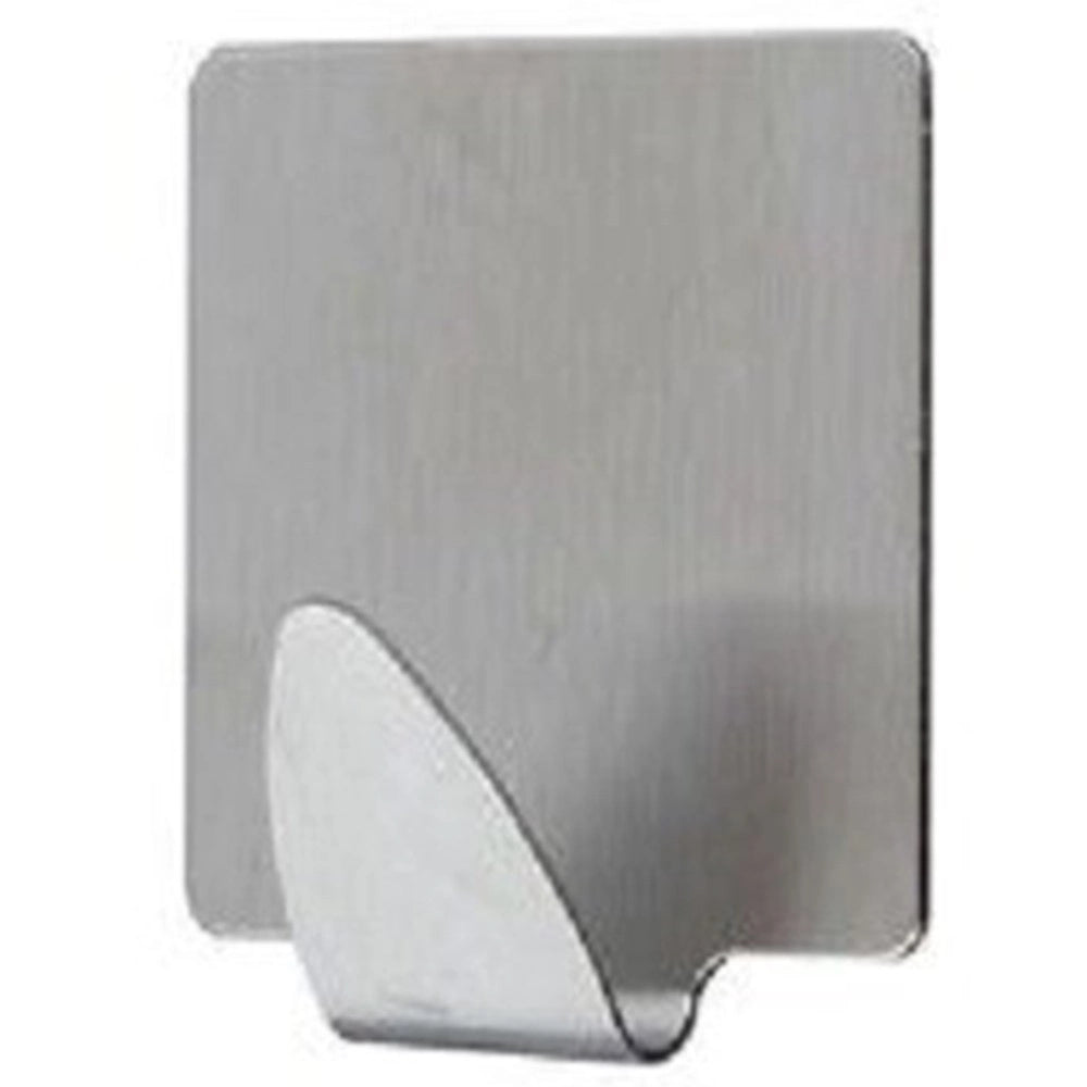 Trade Shop - Set 4 Pz Ganci Appendini Adesivi Parete Cucina Bagno Attaccapanni Quadrati 59663 -