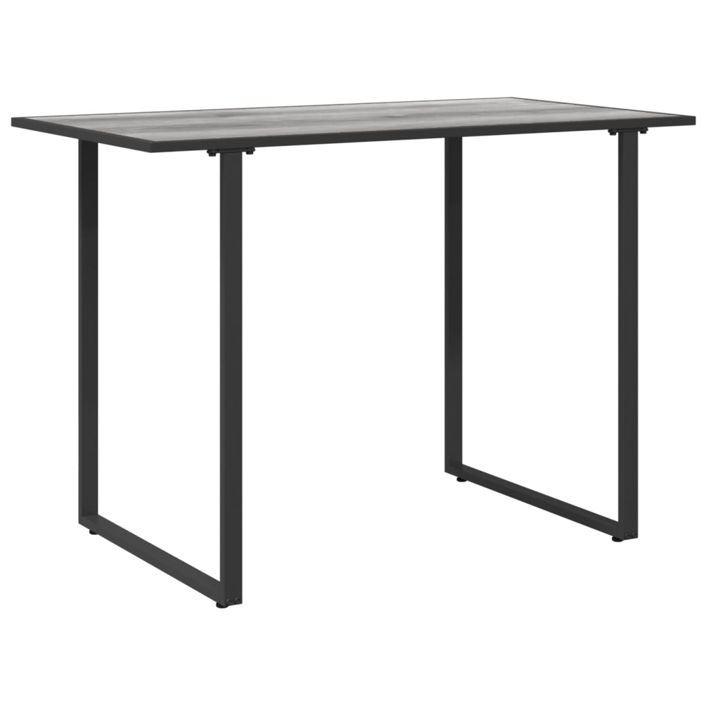 Tavolo da giardino grigio 100x55x70 cm DPC e metallo