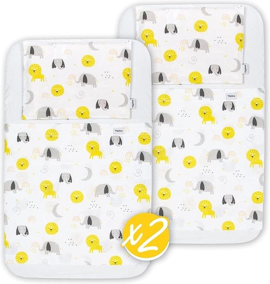Hoeslaken Maxi 8 per Bambini con Animali 83 x 50 cm con Protezione Matrass Idrorepellente, compatibile con Kinderkraft Maxi Cosi 100% cotone puro