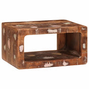 Comodino-Tavolino da notte Marrone 45 x 30 x 24 cm Legno Recuperato Massello