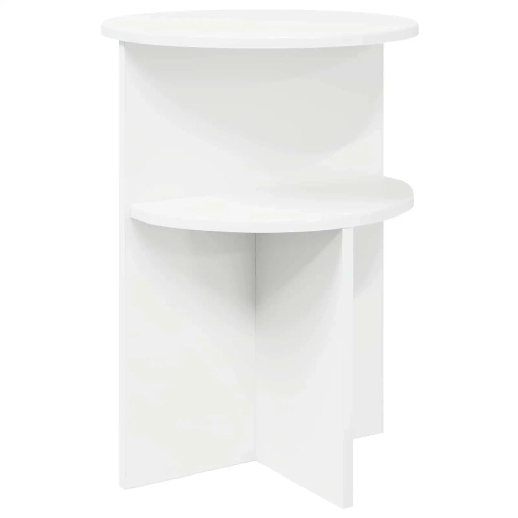 Tavolo laterale Bianco Ø 39,5 x 55 cm Legno ingegnerizzato 8001019