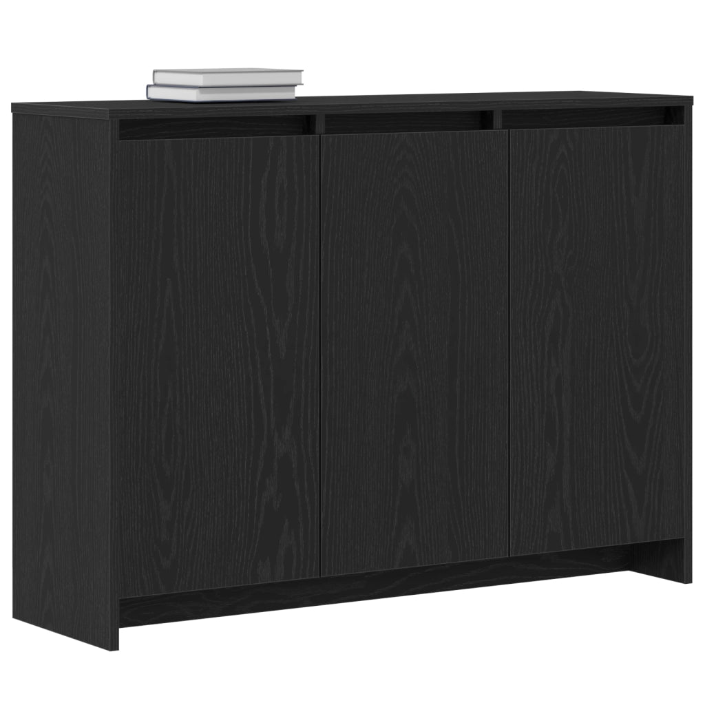 Credenza Nero 102 x 29.5 x 75 cm Legno multistrato 862084