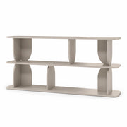 Libreria Con 3 Ripiani E 4 Vani A Giorno In Melaminico Mobile Design Moderno Contemporaneo Per Soggiorno Corridoio Studio Ufficio 160 X 74 X 34 Cm Cashmere