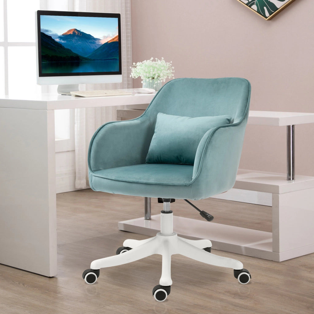 SEDIA DA UFFICIO GIREVOLE CON MASSAGGIO 57x70x78-86 cm VERDE