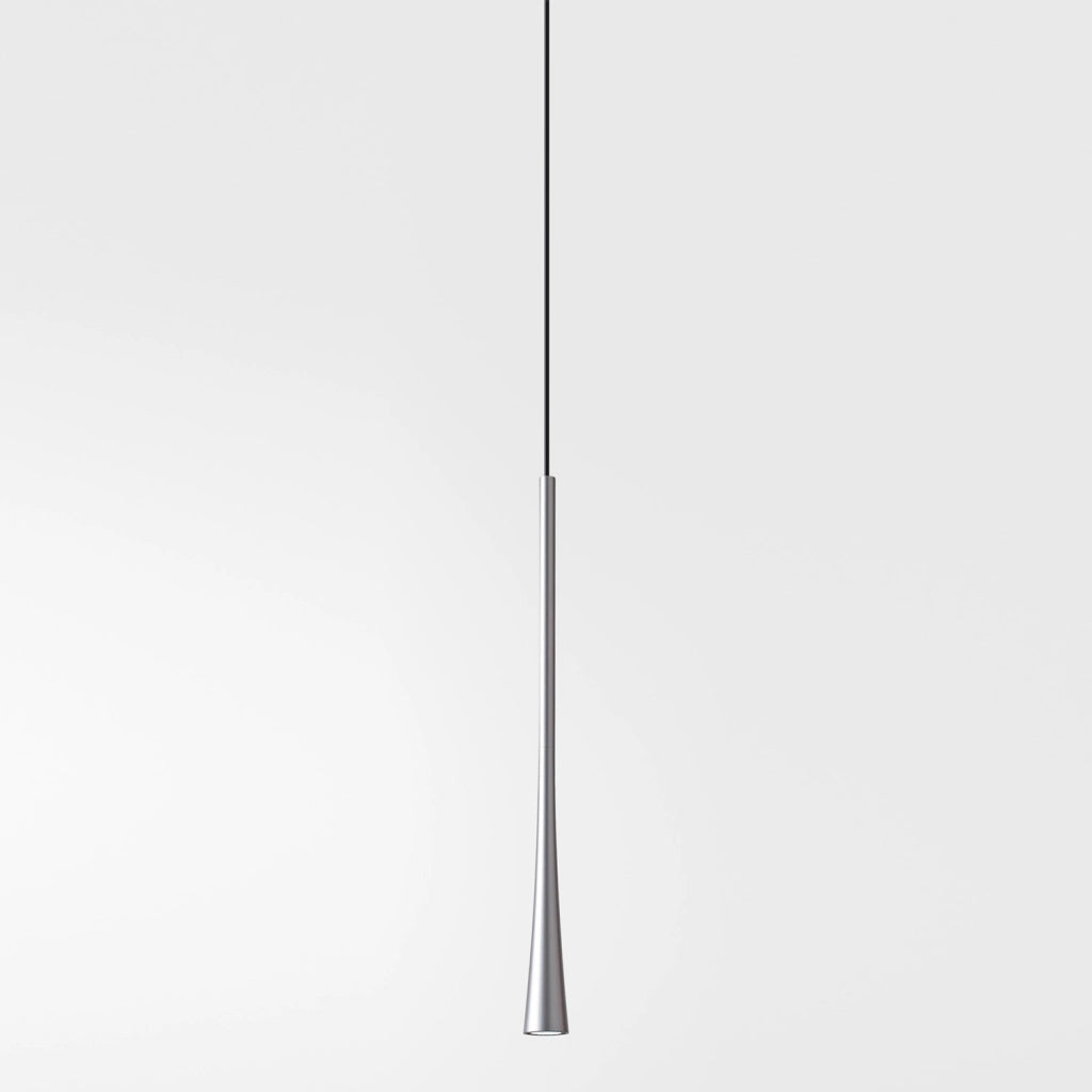 Dafne - Lampada a sospensione bianca led 7W 3000K IP20 - Lampada da soffitto led design minimal in alluminio - Alimentatore incluso - L.max 190cm