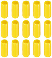Capocoppa in gomma per 100 pezzi - Protezione all'usura del filo di vite - Isolamento acustico - Protezione contro la ruggine - Diametro interno 9 mm - Giallo - Capocoppa di protezione