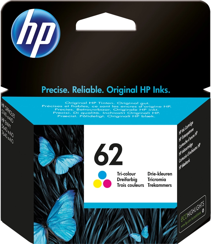 HP Cartuccia originale inchiostro tricromia 62