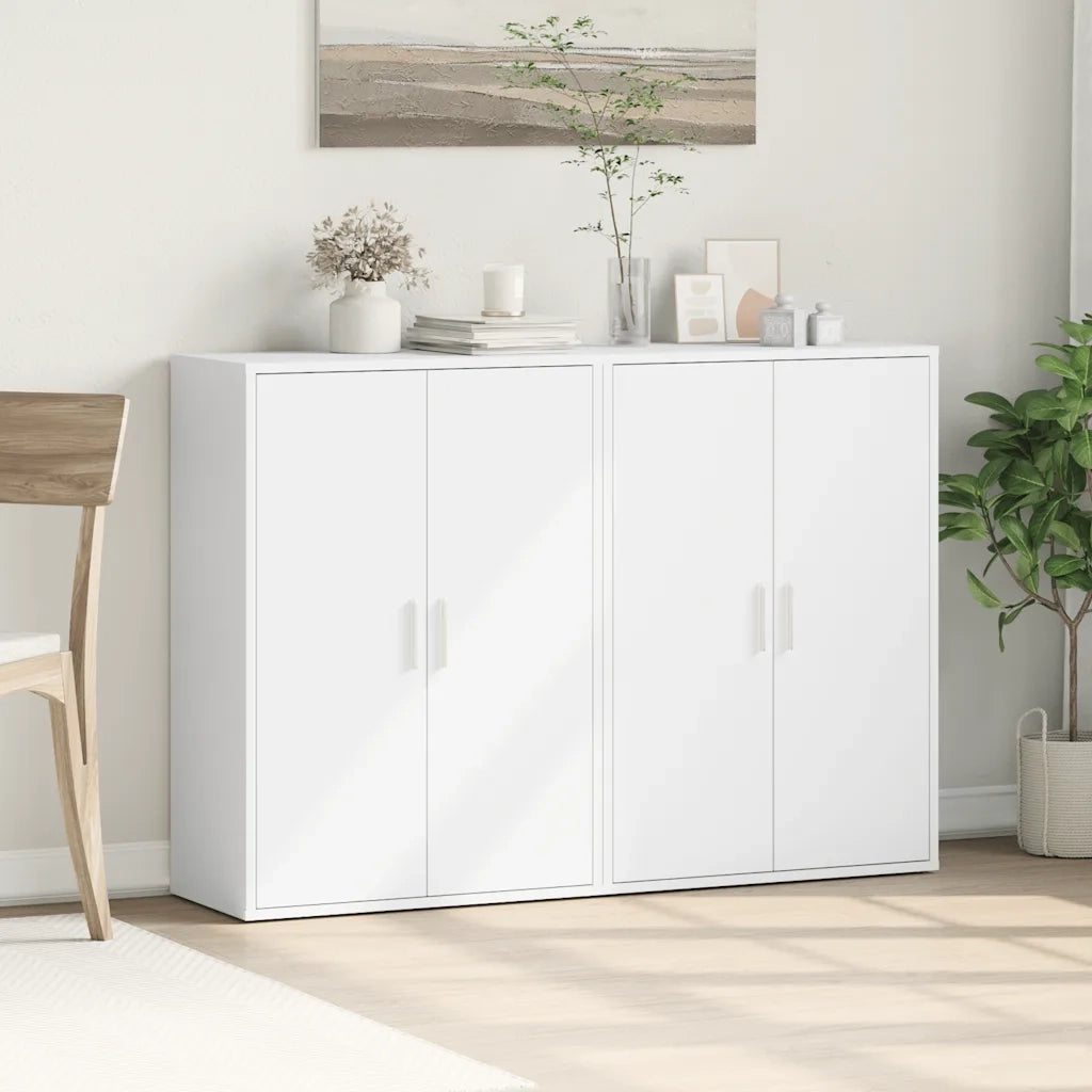 Credenze 2 pz Bianche 60x31x84 cm in Legno Multistrato 3276567