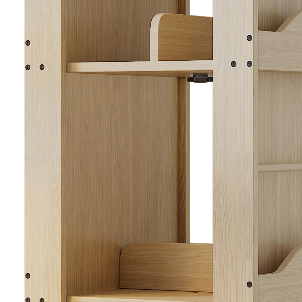 Libreria girevole - Xylo - Rotazione 360°, 4 ripiani, 142×63×63 cm