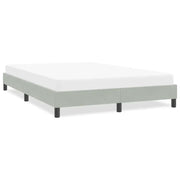 Giroletto senza Materasso Grigio Chiaro 140x220 cm Velluto 4101403