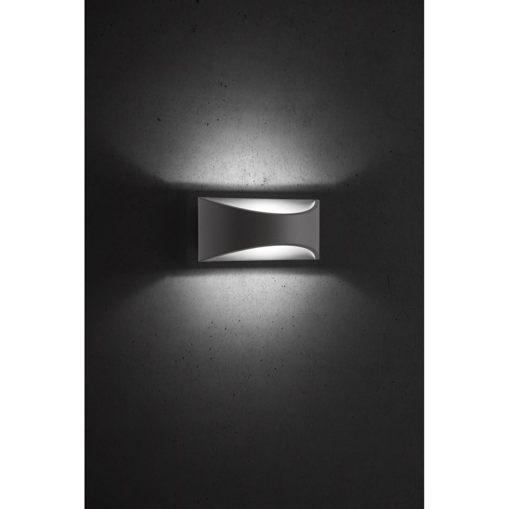 Applique da parete ad illuminazione indiretta colore grigio marina mod. Maiorca